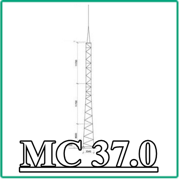 Мс 37. Молниеотвод МС-37. Молниеотвод отдельно стоящий МС-37,0. Отдельно стоящий молниеотвод.